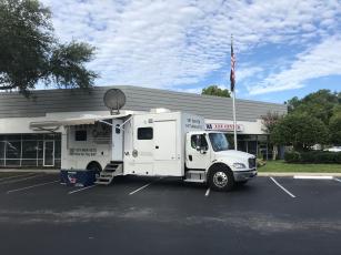 The 37-foot-long Mobile Veteran Center offers various counseling services for military members, veterans and their families. Submitted photo.