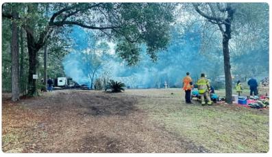 A fire in Yulee claimed the father and son of a local woman Monday. Submitted photo