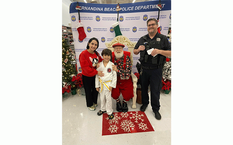 Fernandina Beach Police Department's annual event Shop with Cops, 2022.