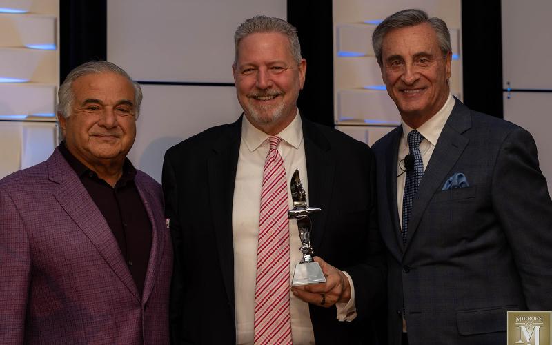 Bob Hartman is only the second person to receive the prestigious Dr. James Belasco Award for Meyer Jabara Hotels. Submitted photo