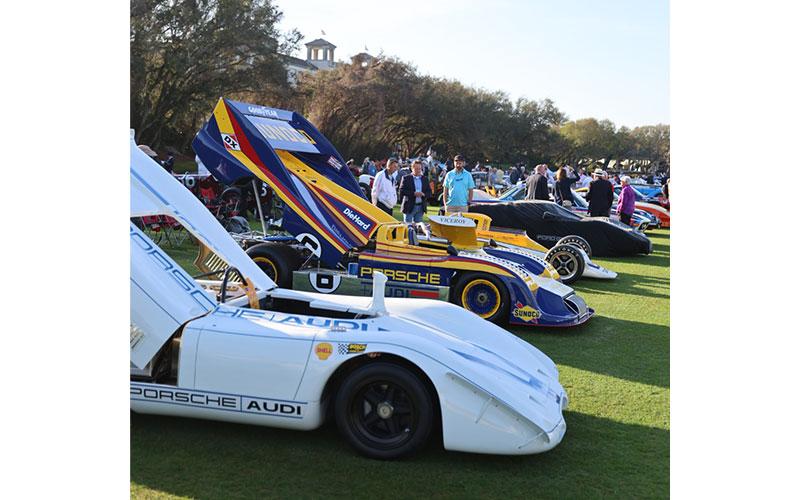 An array of Porsche. Photo courtesy of Hagerty Media