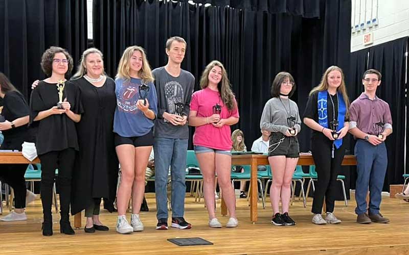 Thespian awards. Photo courtesy of Yulee High School Counseling