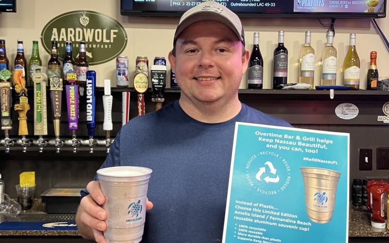 Over 36,000 reusable cups like this one have served delicious drinks since Keep Nassau Beautiful launched the #ReFillNassauFL campaign in December. Submitted photo