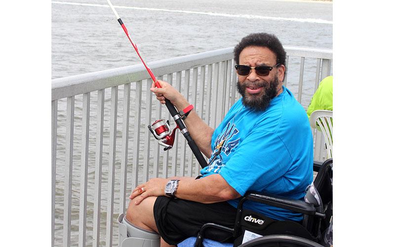 Brooks Rehabilitation offered adaptive fishing Wednesday at the Dee Dee Bartels Boat Ramp. The event was organized by Robert Springer and Alice Krauss. Submitted photo