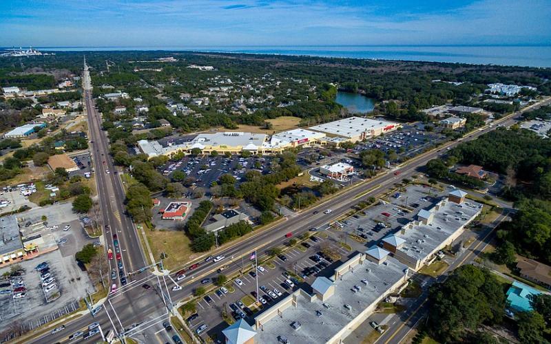 The Island Walk Shopping Center sits on 19.89 acres at Sadler Road and South 14th Street in Fernandina Beach.