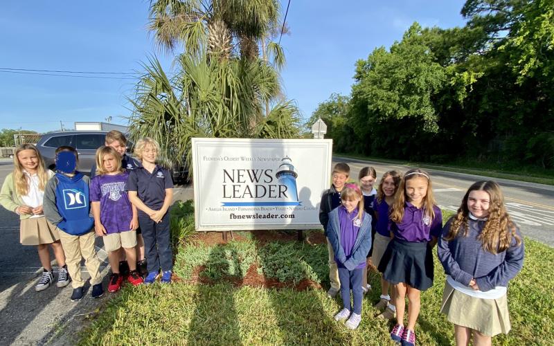 FBCA third grade visits the News-Leader. Submitted photo
