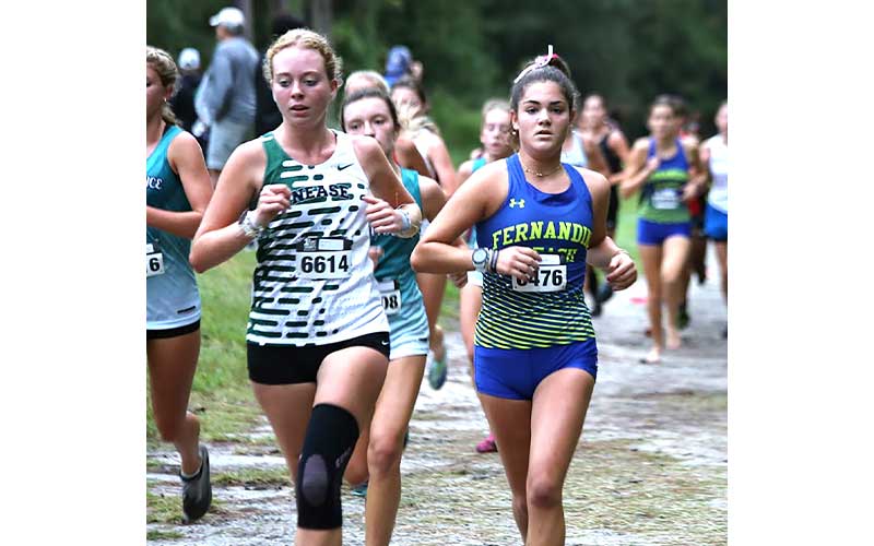 Lady Pirates compete in the New World Fall Spectacular at Cecil Field Saturday. Photo by Stephanie Nichols/Special 