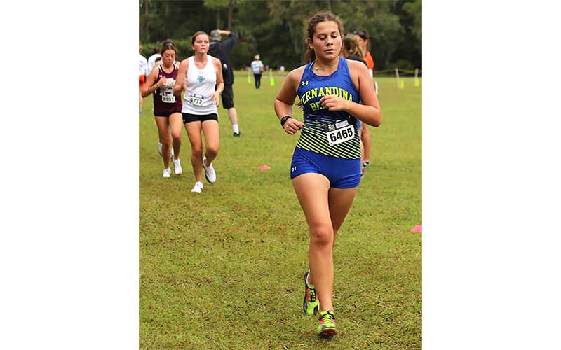 Lady Pirates compete in the New World Fall Spectacular at Cecil Field Saturday. Photo by Stephanie Nichols/Special 
