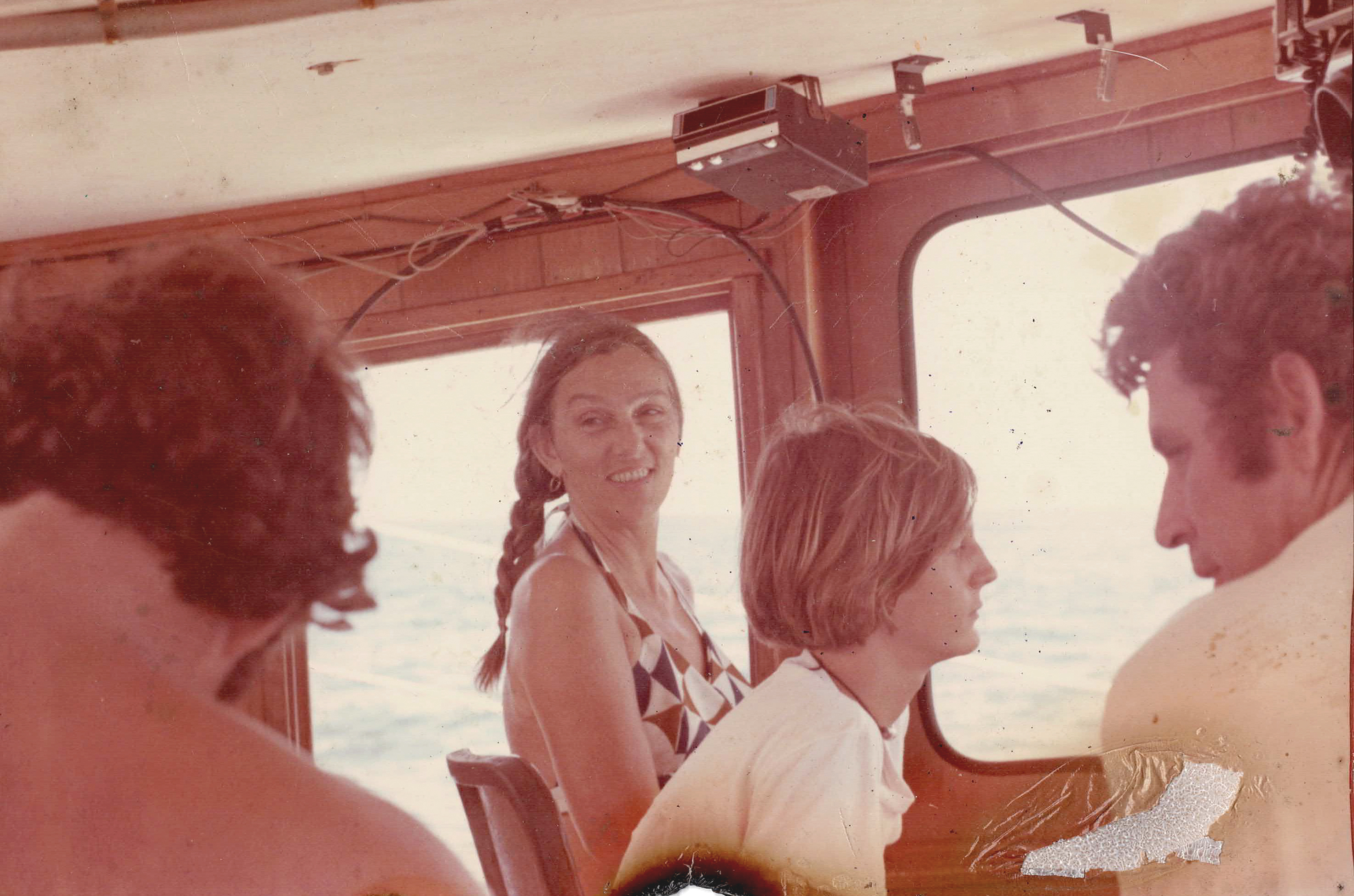 Dee Dee Bartels on a shrimp boat. Submitted photo