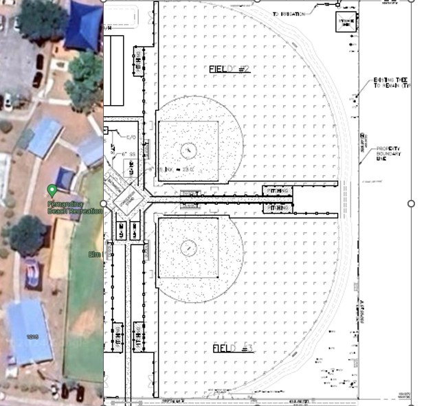 The conceptual vision for the new fields at the MLK Jr. recreational center in Fernandina Beach. Courtesy of the City of Fernandina Beach 
