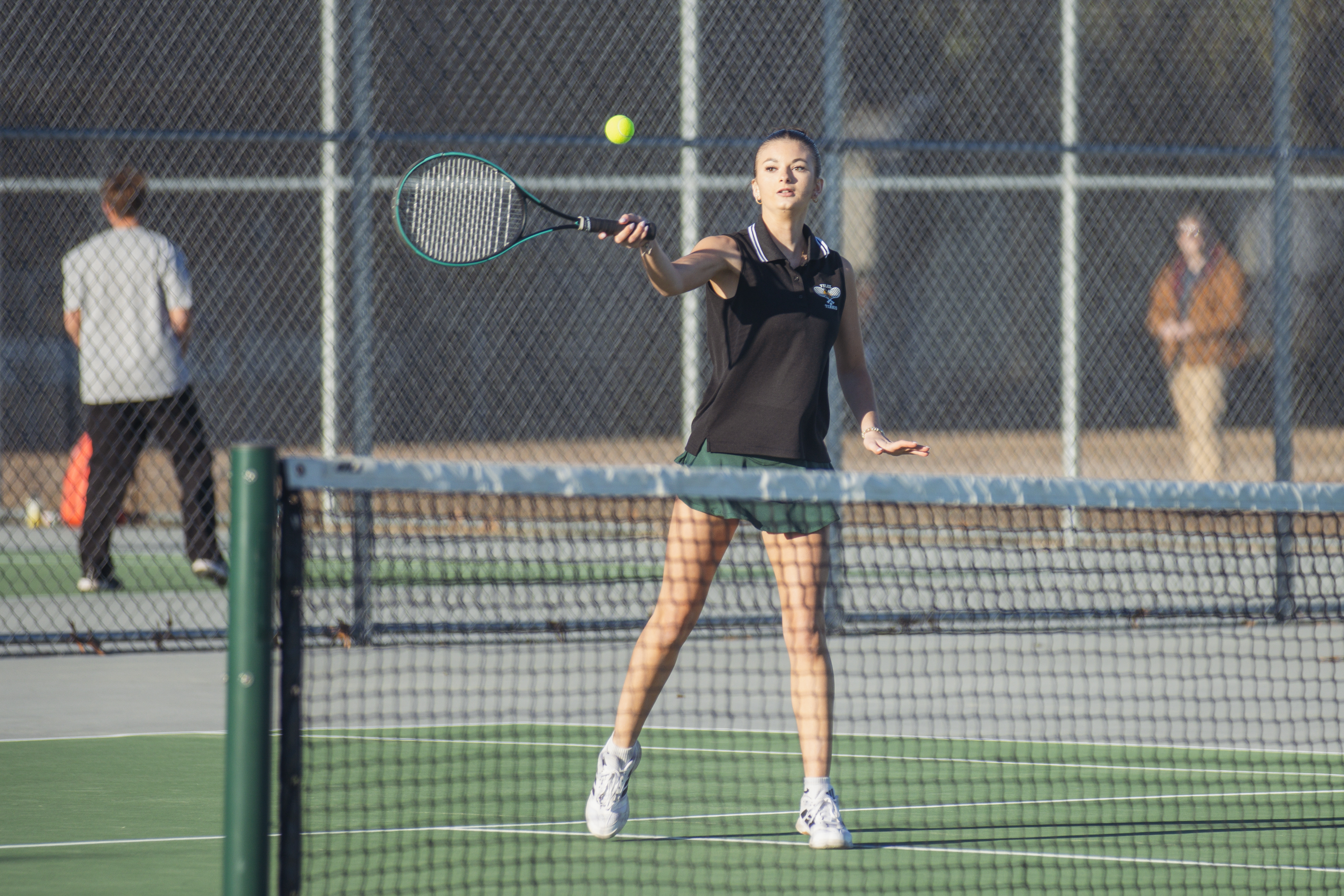 Yulee High School tennis faced off against Hilliard on Feb. 12. Photo by Ashley Chandler/News-Leader
