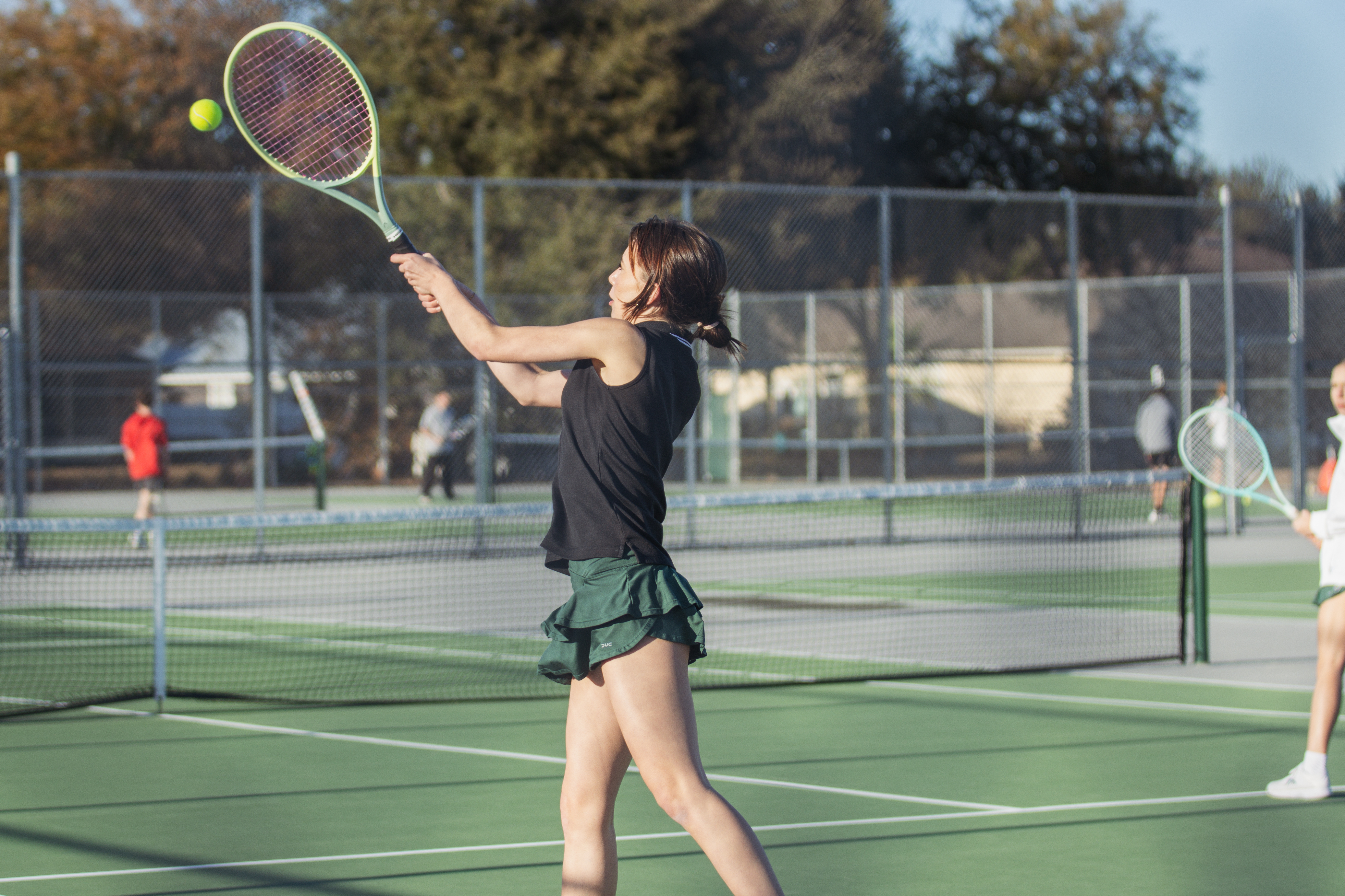 Yulee High School tennis faced off against Hilliard on Feb. 12. Photo by Ashley Chandler/News-Leader
