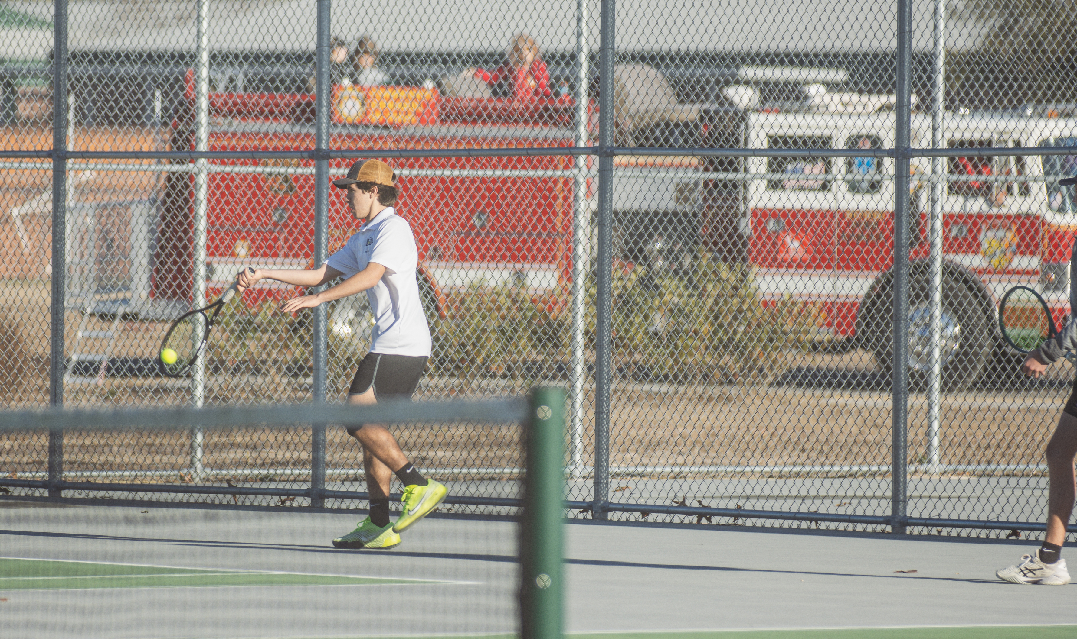 Yulee High School tennis faced off against Hilliard on Feb. 12. Photo by Ashley Chandler/News-Leader