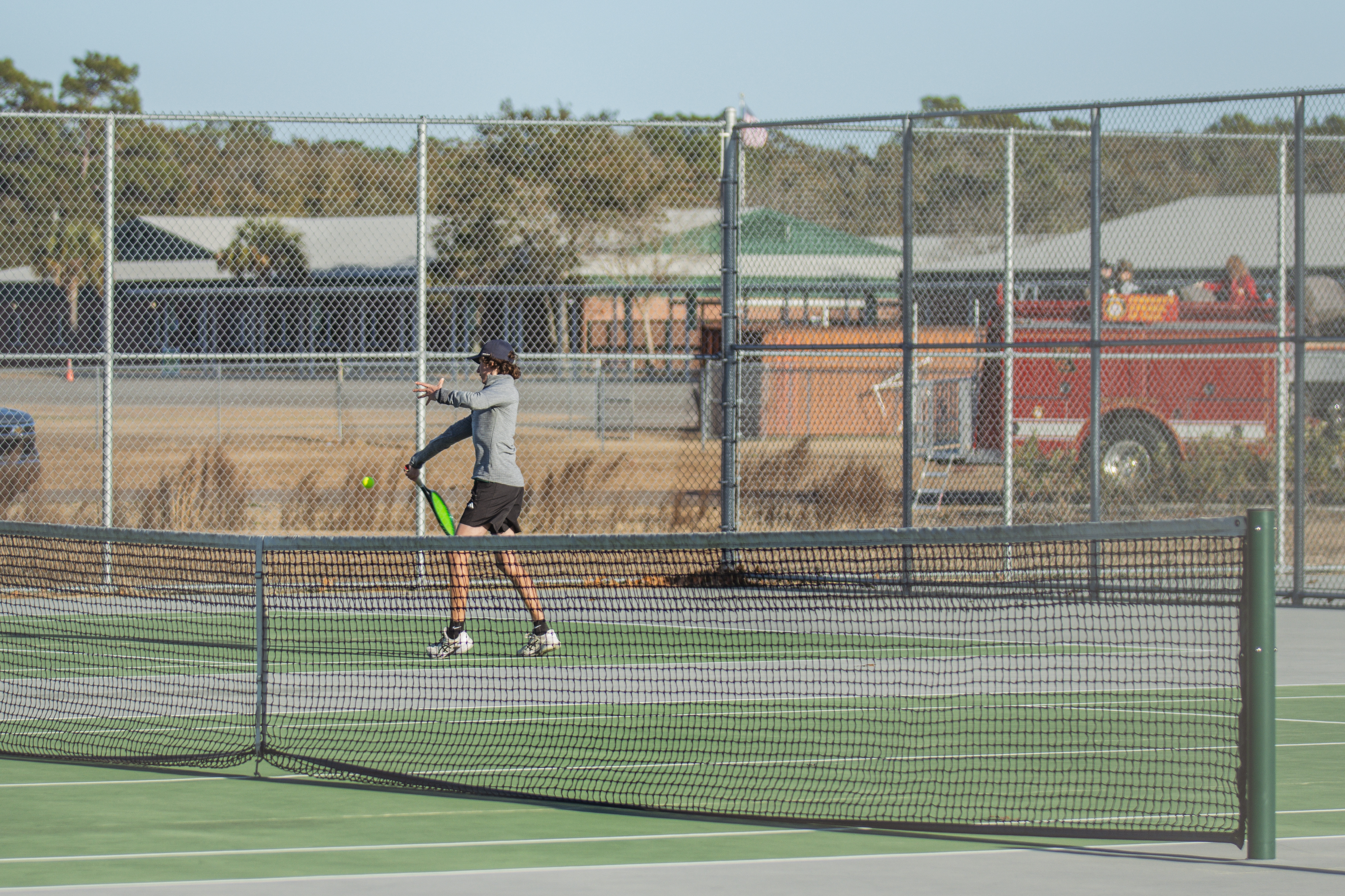 Yulee High School tennis faced off against Hilliard on Feb. 12. Photo by Ashley Chandler/News-Leader