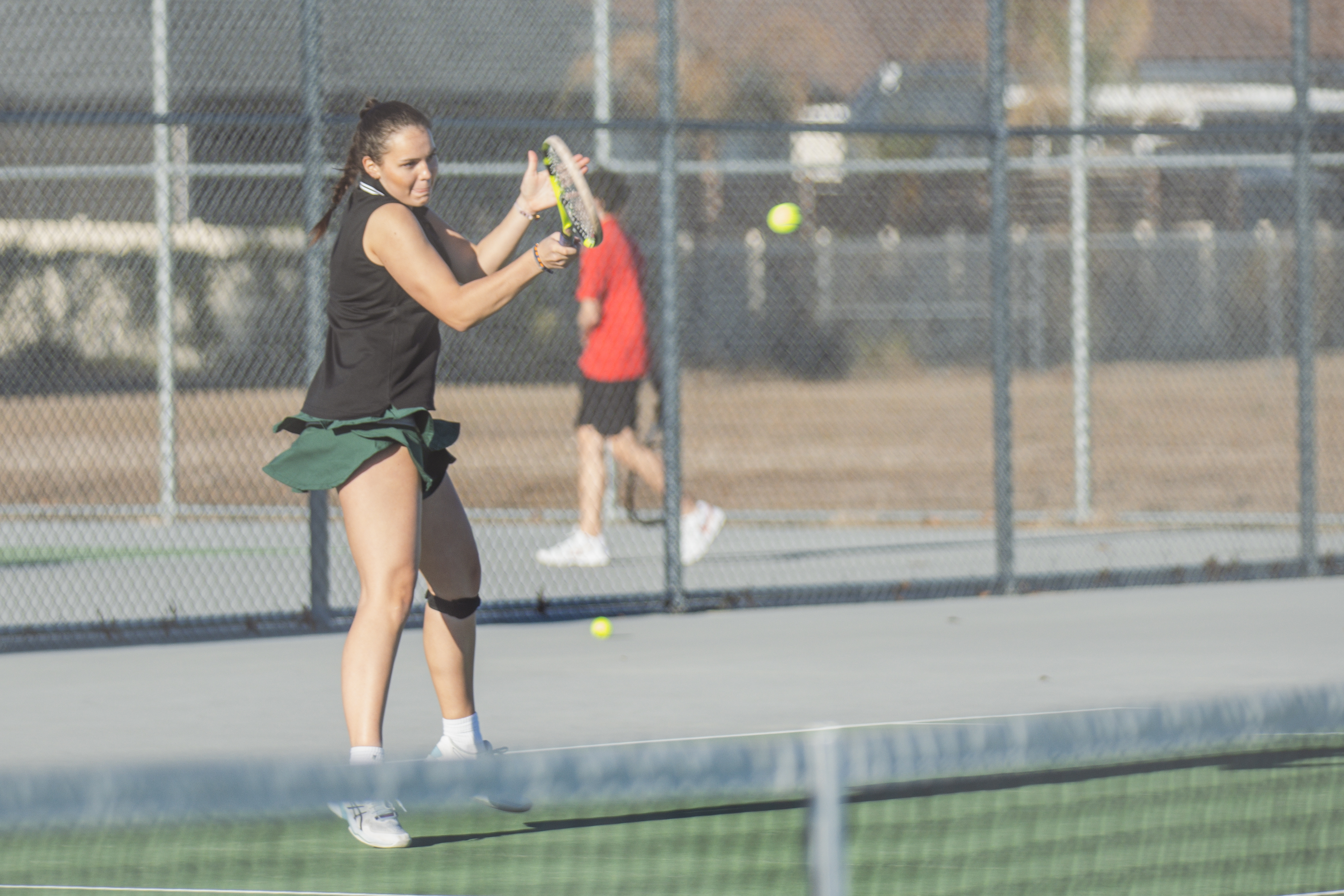 Yulee High School tennis faced off against Hilliard on Feb. 12. Photo by Ashley Chandler/News-Leader