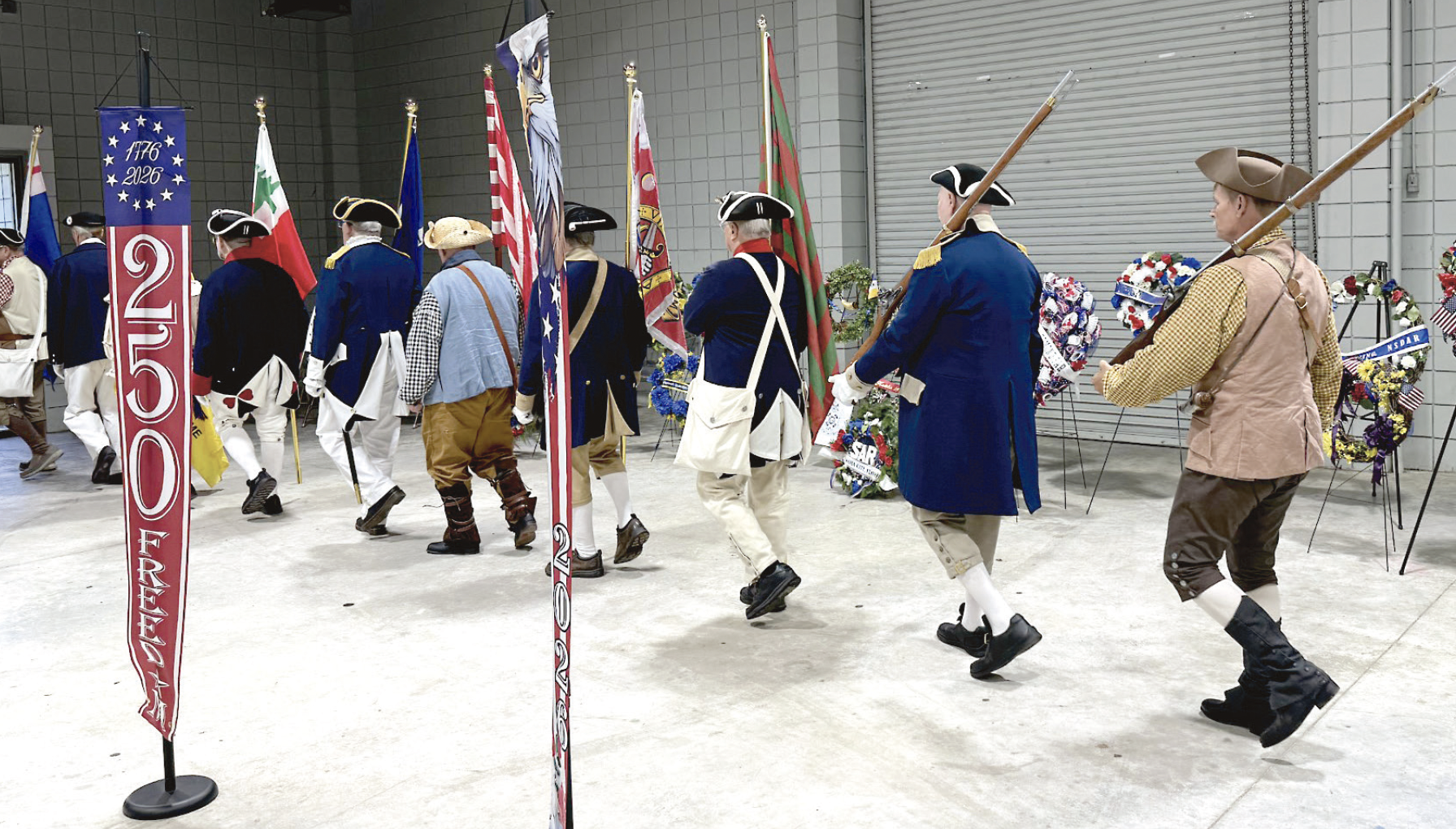 More than 50 people gathered at the Northeast Florida Fairgrounds to commemorate the 248th anniversary of the Battle of Alligator Creek in Callahan on Saturday. Nick Blank/News-Leader