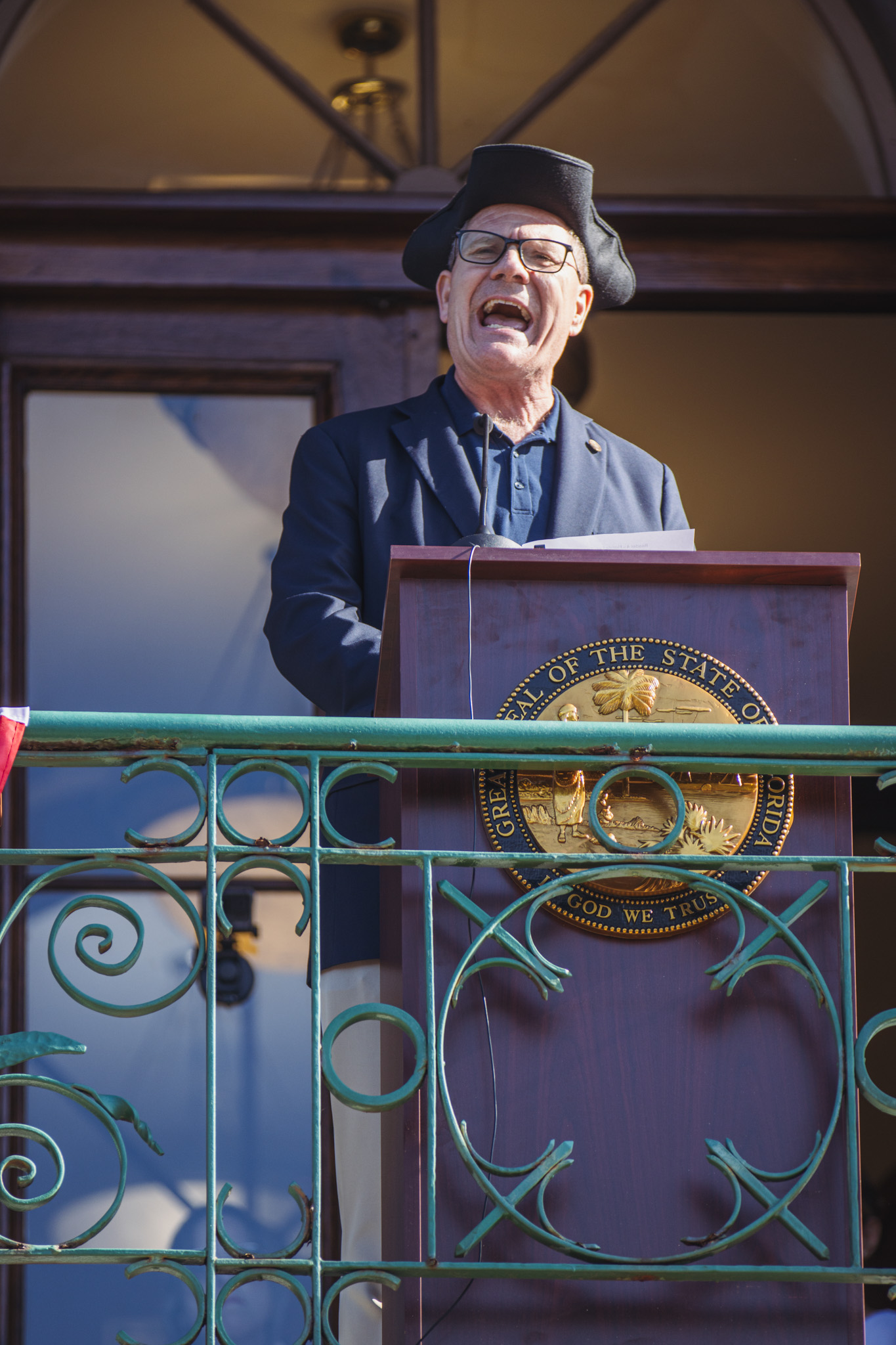 State Rep. Dean Black reads part of the Declaration of Independence on Wednesday. Photo by Ashley Chandler/News-Leader