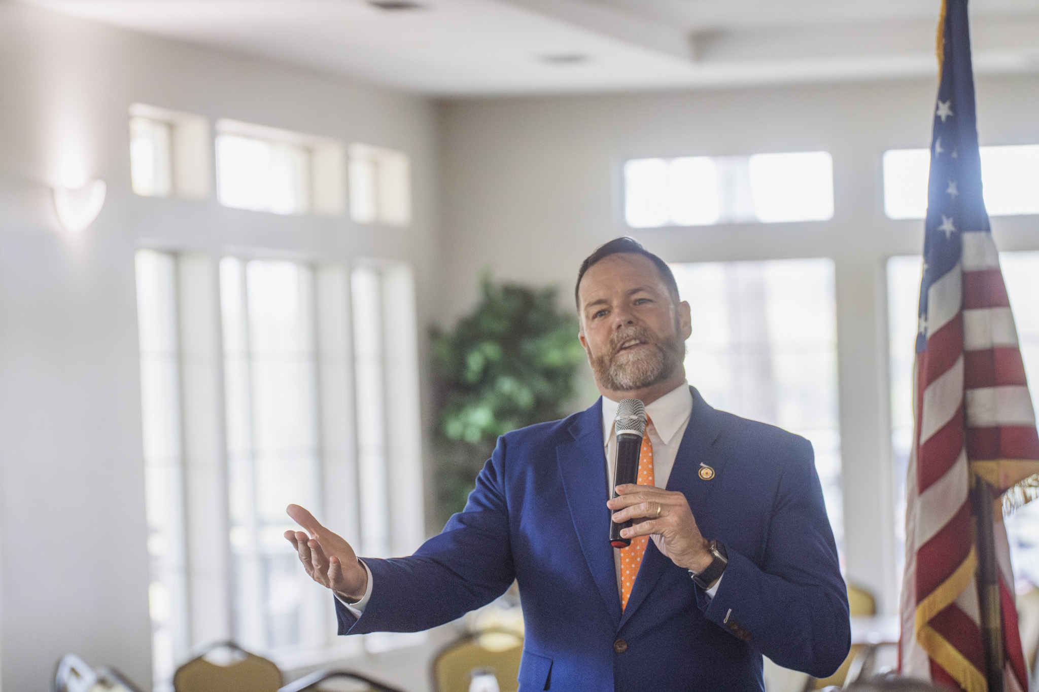 U.S. Rep. Aaron Bean spoke at a Federated Republican Women of Nassau meeting at Fernandina Beach Golf Club on Friday. Nick Blank/News-Leader