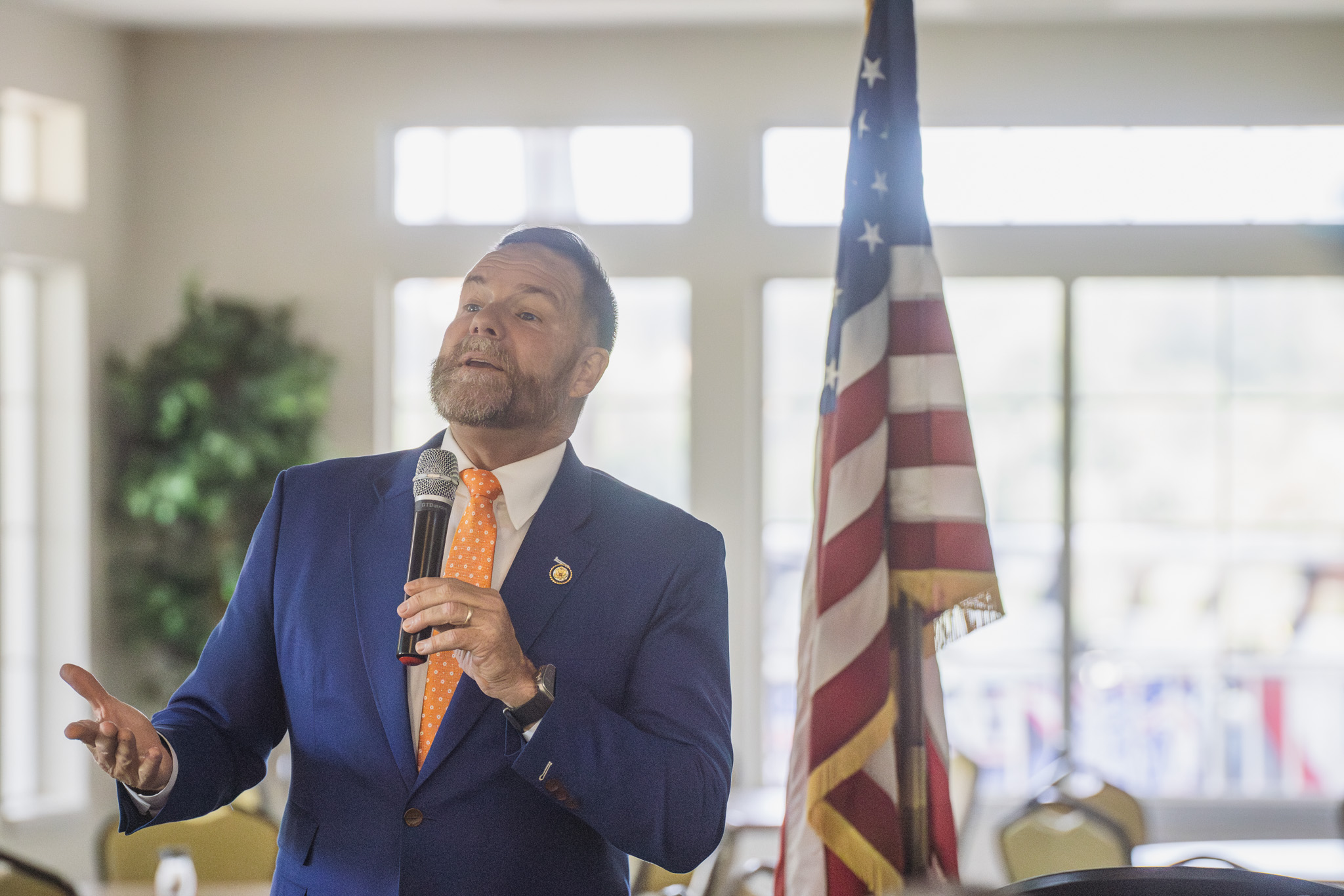 U.S. Rep. Aaron Bean spoke at a Federated Republican Women of Nassau meeting at Fernandina Beach Golf Club on Friday. Nick Blank/News-Leader