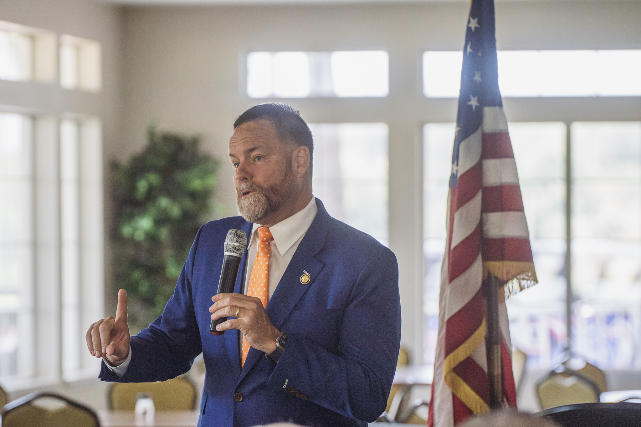 U.S. Rep. Aaron Bean spoke at a Federated Republican Women of Nassau meeting at Fernandina Beach Golf Club on Friday. Nick Blank/News-Leader