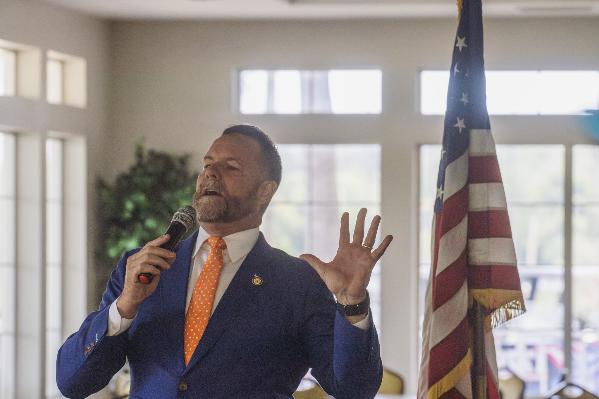 U.S. Rep. Aaron Bean spoke at a Federated Republican Women of Nassau meeting at Fernandina Beach Golf Club on Friday. Nick Blank/News-Leader