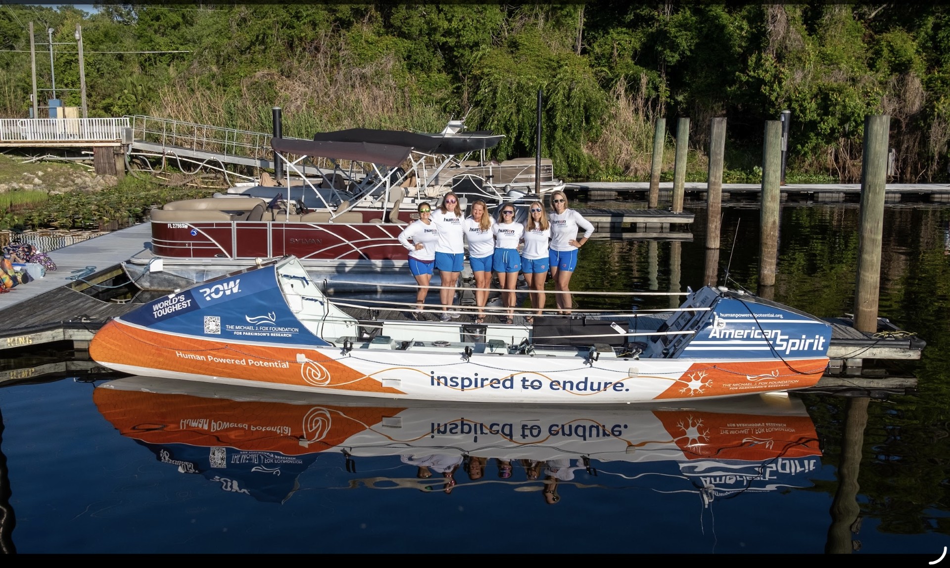 Human Powered Potential’s Second Wave rowing team prepares for their upcoming challenge consisting of rowing The Great American Loop. Submitted photo