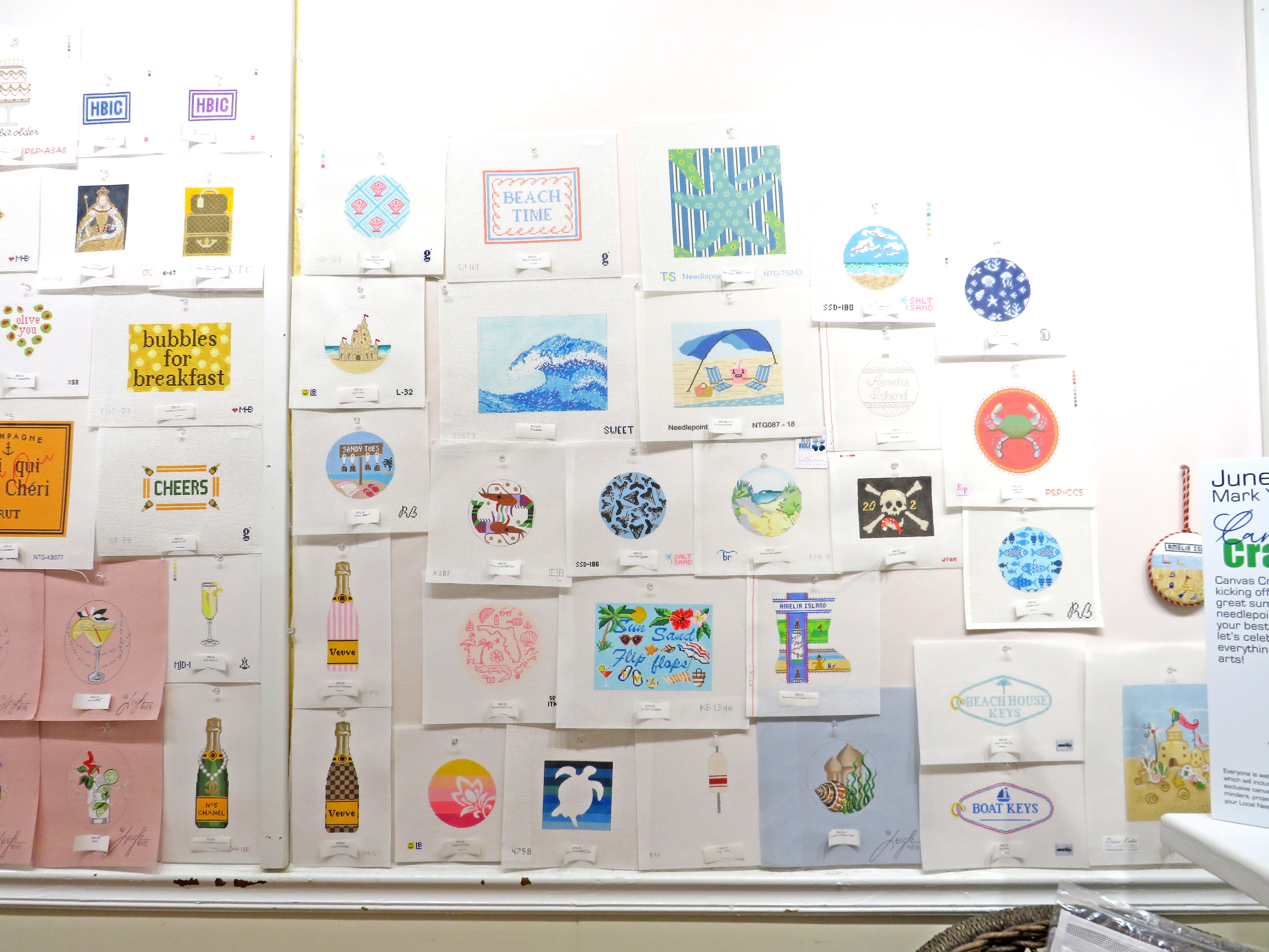 Bristly Thistle offers hand-painted canvases, threads, embellishments and finishing services. Amy Mulligan/News-Leader
