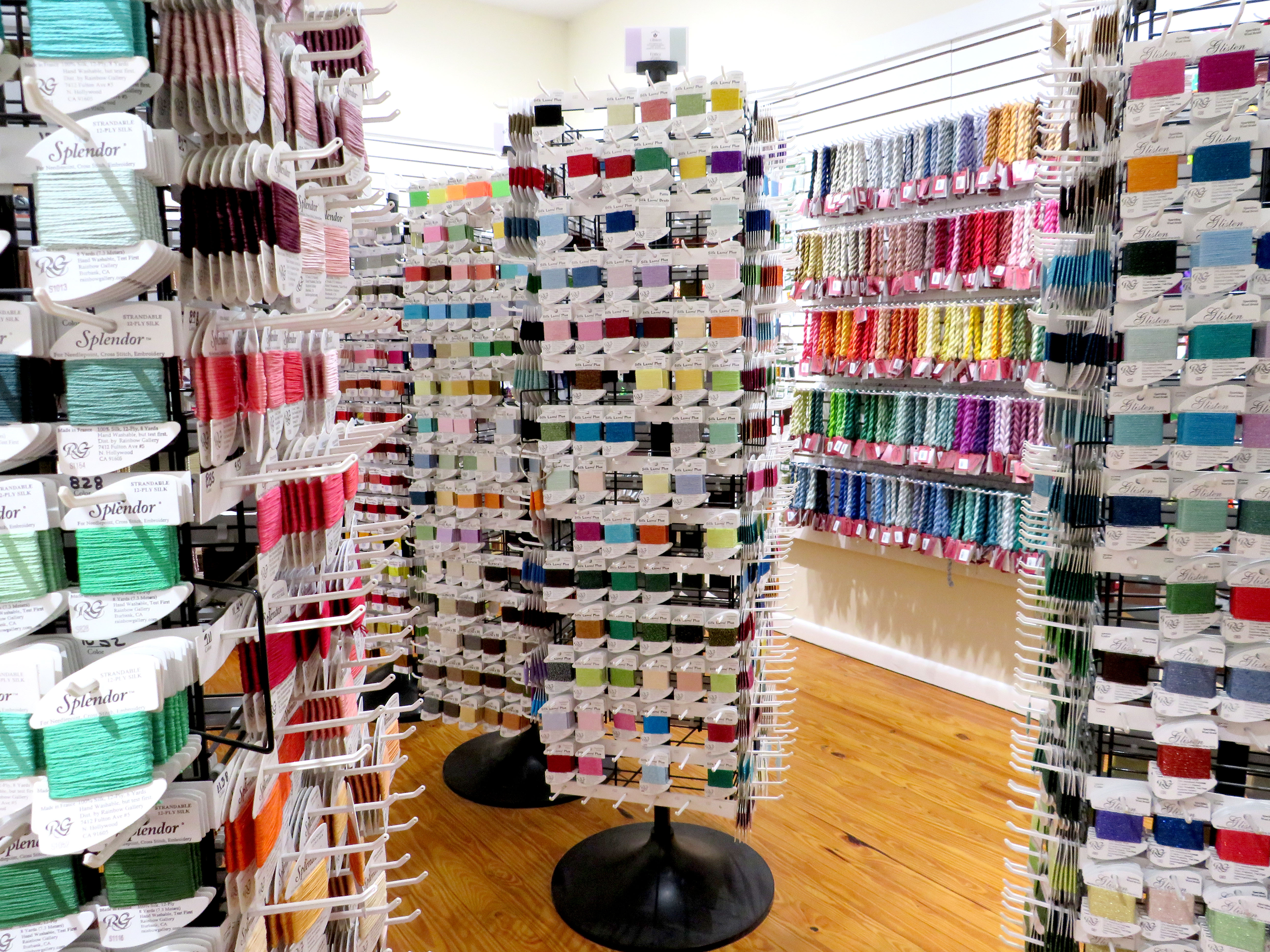 Bristly Thistle offers hand-painted canvases, threads, embellishments and finishing services. Amy Mulligan/News-Leader
