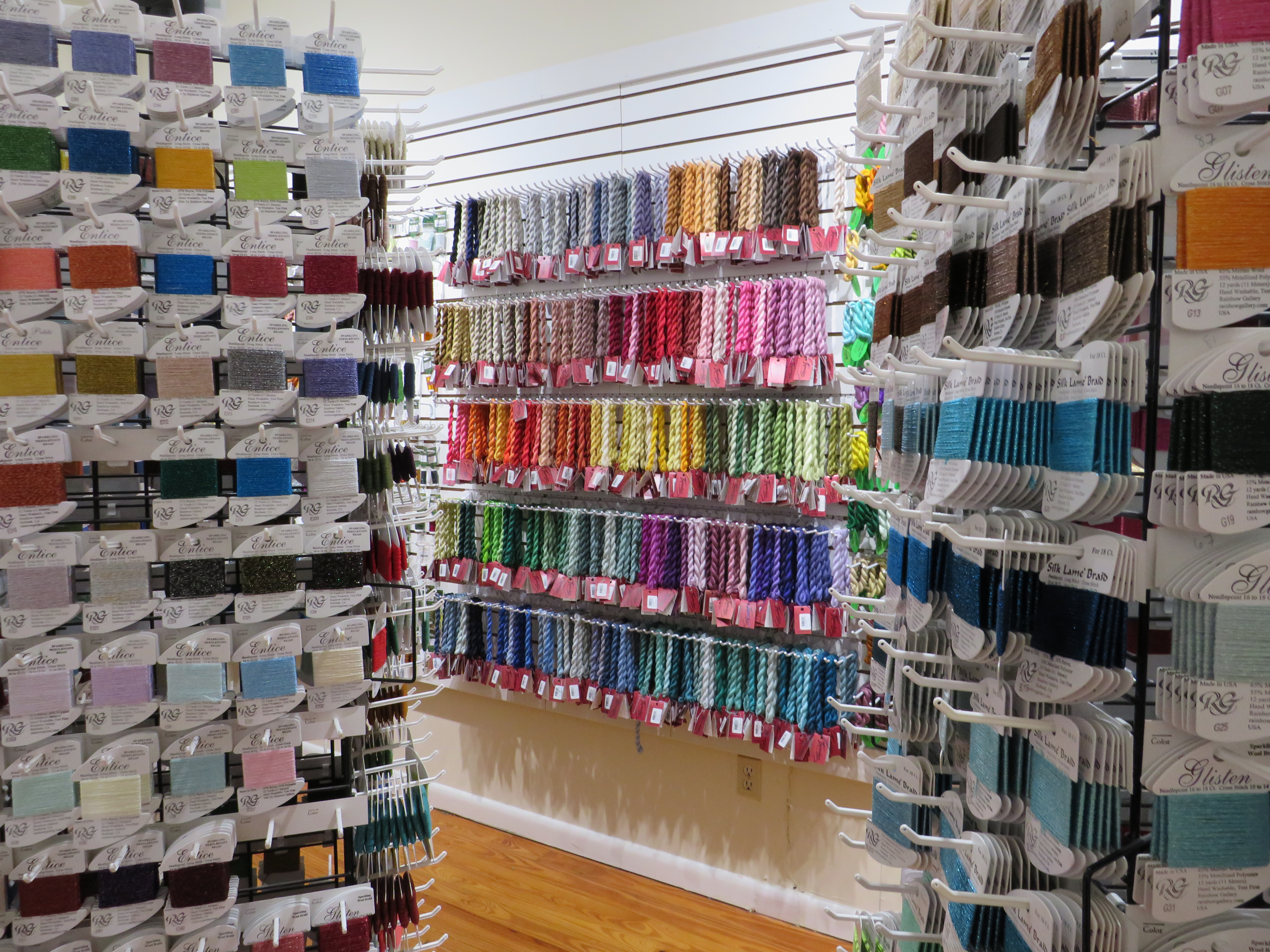 Bristly Thistle offers hand-painted canvases, threads, embellishments and finishing services. Amy Mulligan/News-Leader