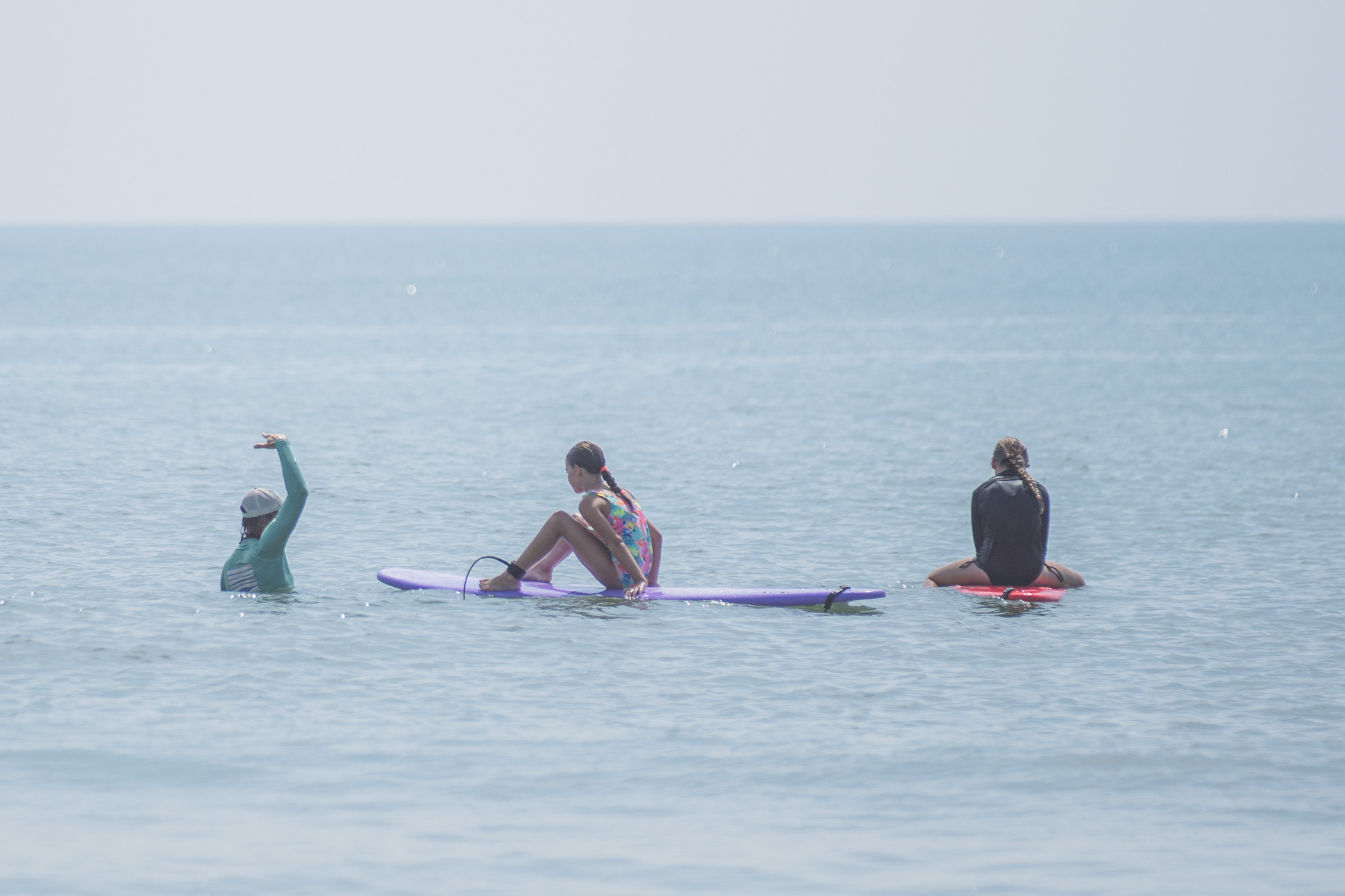 Local youth take part in the Surf Asylum clinic Monday morning on Amelia Island. Photo by Ashley Chandler/News-Leader