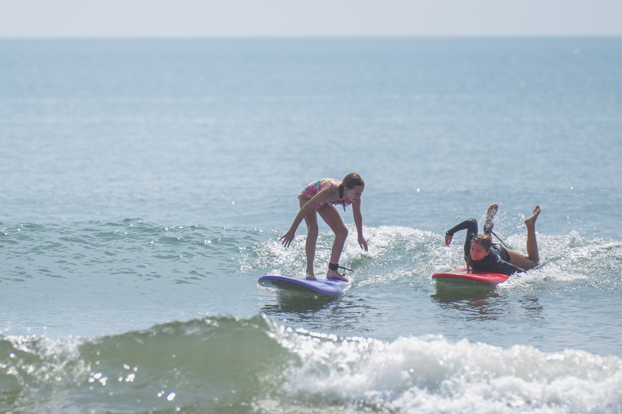 Local youth take part in the Surf Asylum clinic Monday morning on Amelia Island. Photo by Ashley Chandler/News-Leader