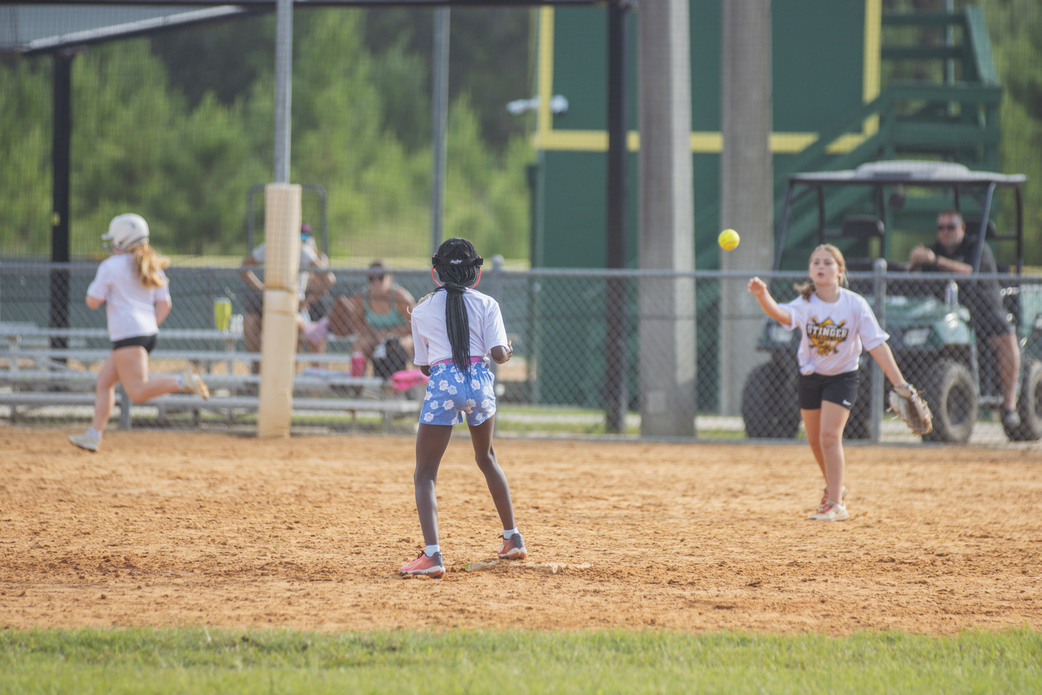 Softball players between the ages of six and 14 participated in the Yulee High School Softball Camp this week at the Yulee Sports Complex. Photo by Ashley Chandler/News-Leader