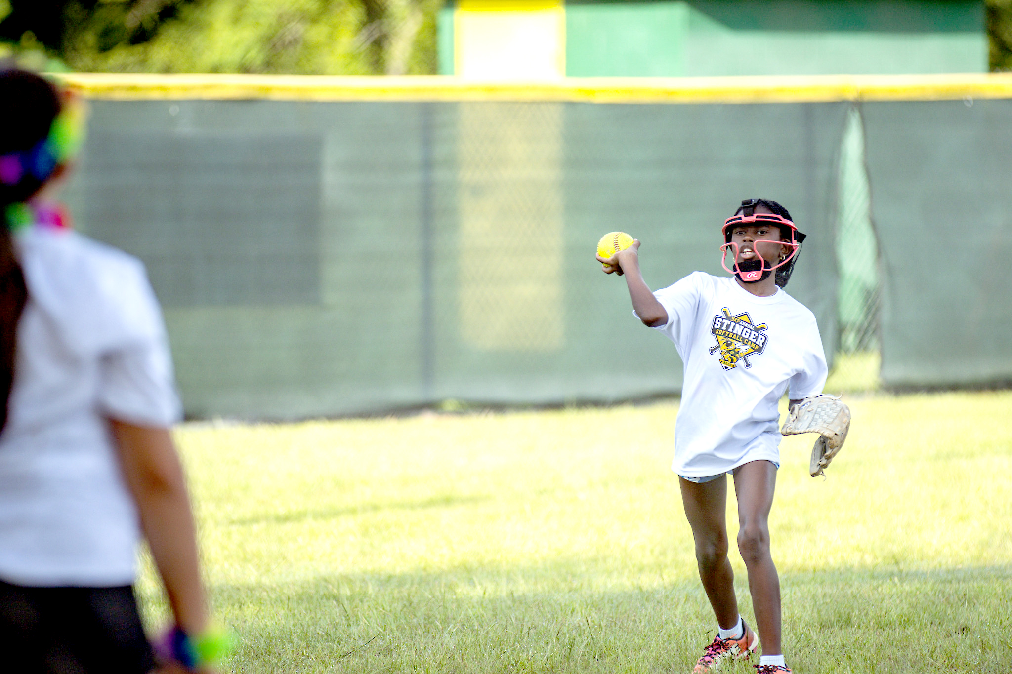Softball players between the ages of six and 14 participated in the Yulee High School Softball Camp this week at the Yulee Sports Complex. Photo by Ashley Chandler/News-Leader