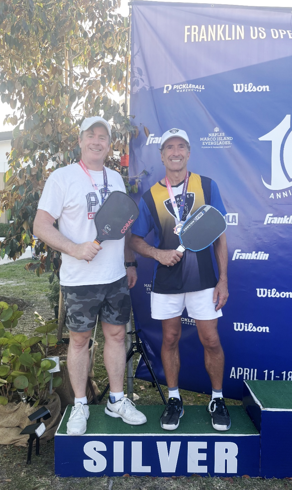 Steve Jones and Paul Caruso place second at the Senior U.S. Open. Submitted