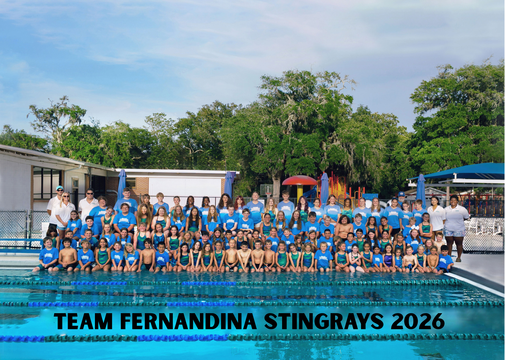 The 2026 Team Fernandina Stingrays at the Atlantic Recreation Center.  Photo courtesy of Fernandina Stingrays