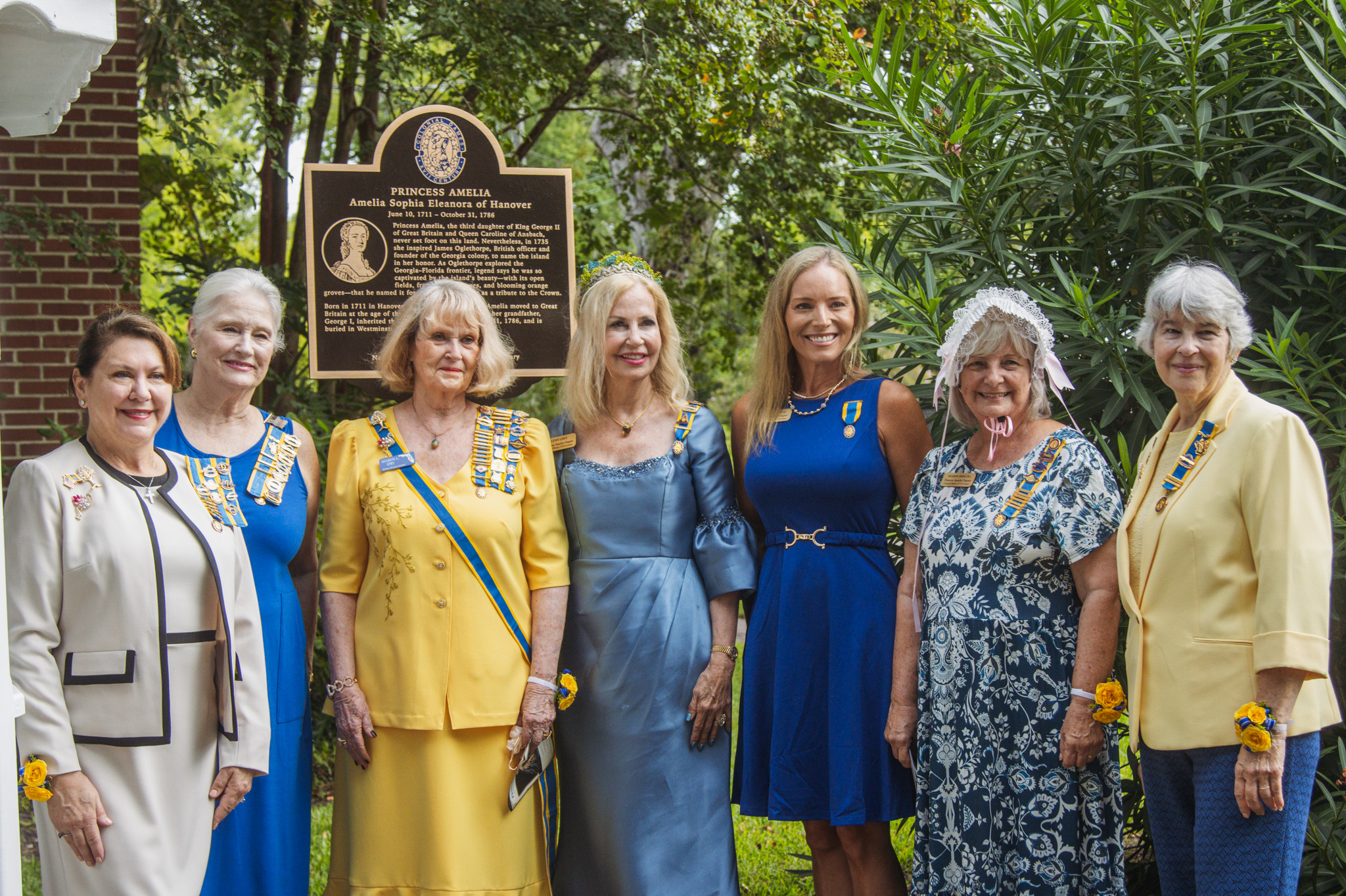 The Princess Amelia historical marker was unveiled Saturday at the Amelia Island Museum of History. Photo by Ashley Chandler/News-Leader