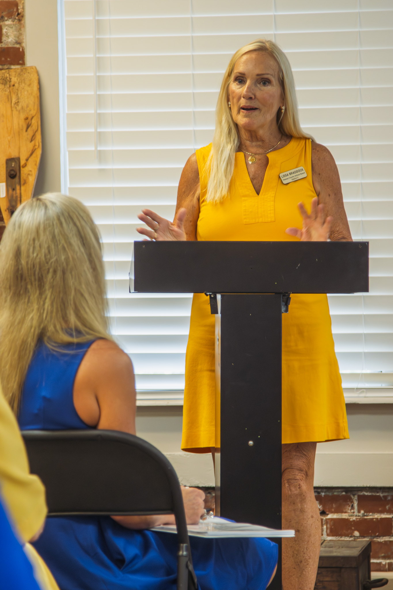 The Princess Amelia historical marker was unveiled Saturday at the Amelia Island Museum of History. Photo by Ashley Chandler/News-Leader