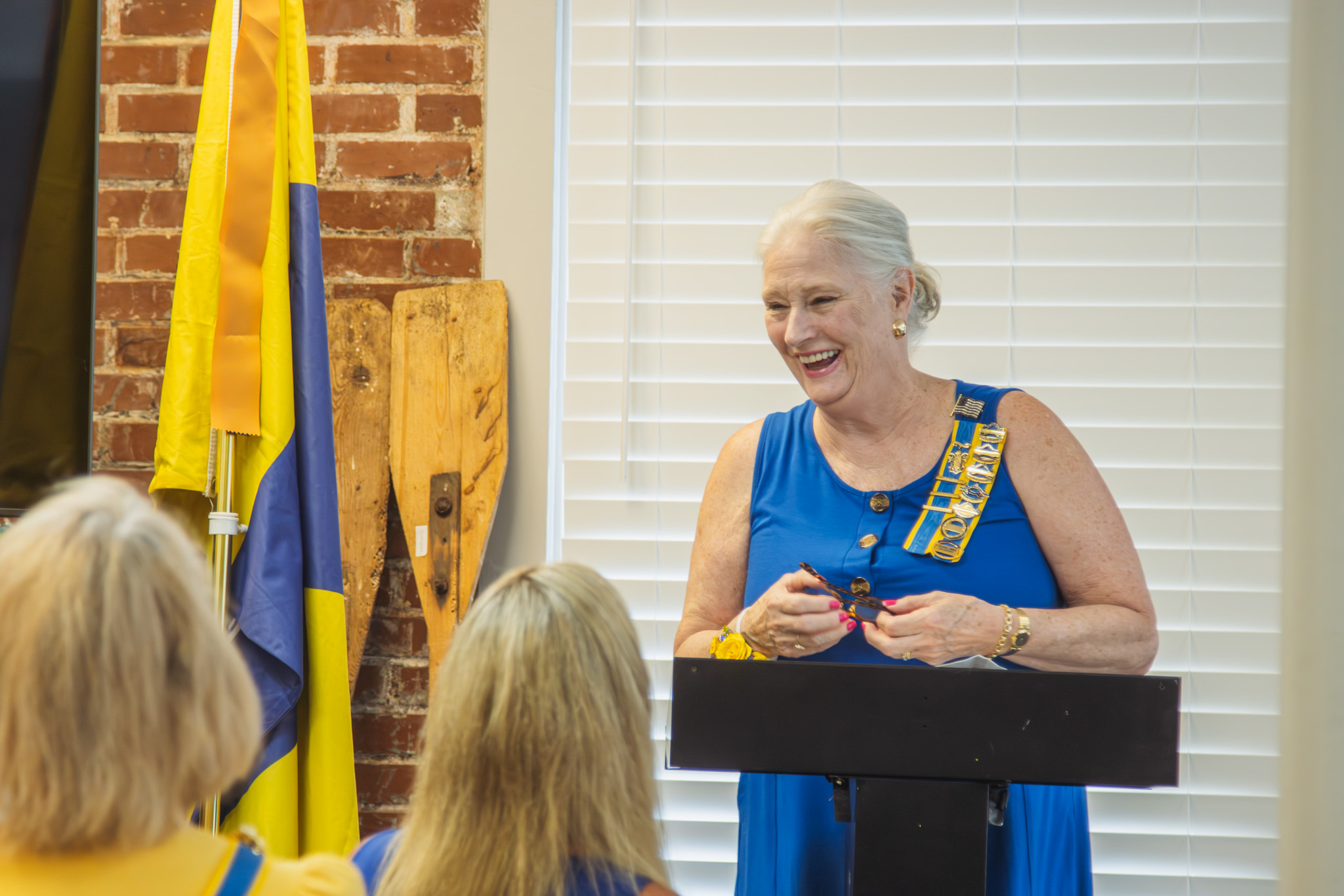 The Princess Amelia historical marker was unveiled Saturday at the Amelia Island Museum of History. Photo by Ashley Chandler/News-Leader