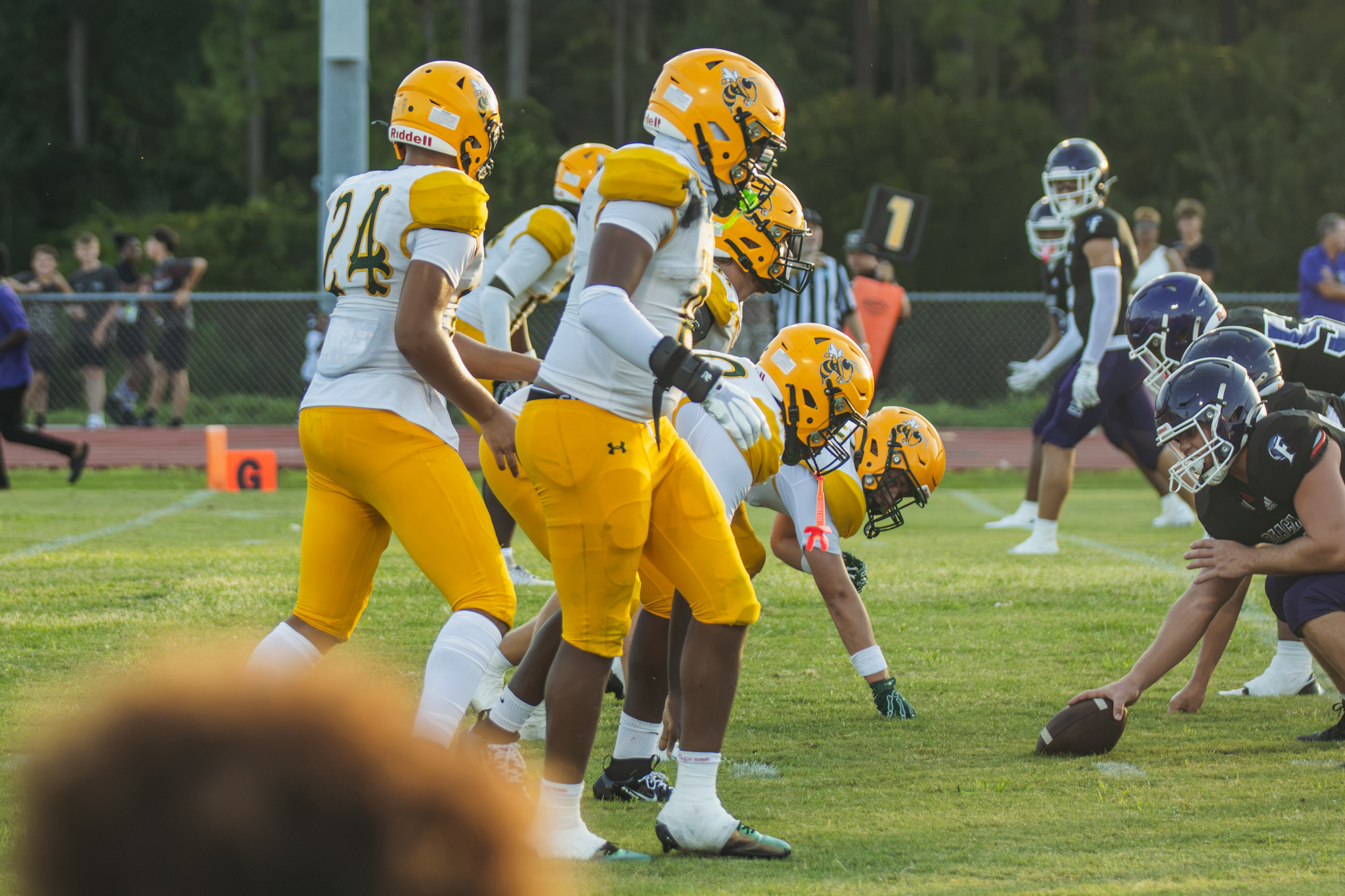 Hornets in a preseason game Aug. 14. Photo by Ashley Chandler/News-Leader