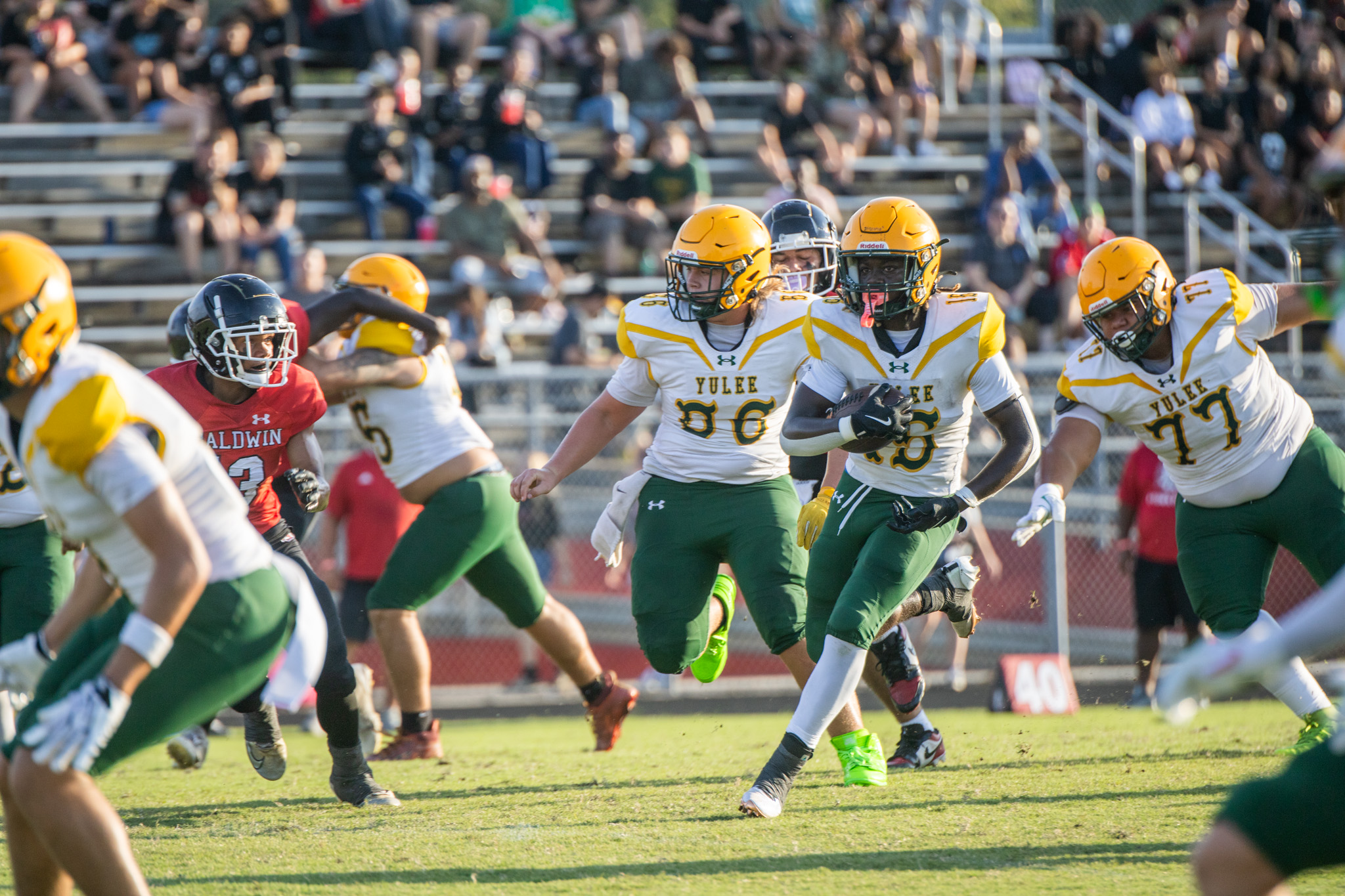 Duke Johnson carries the ball for the Hornets Friday. Johnson had 11 carries for 76 yards and a touchdown. Photo by Nick Blank/News-Leader