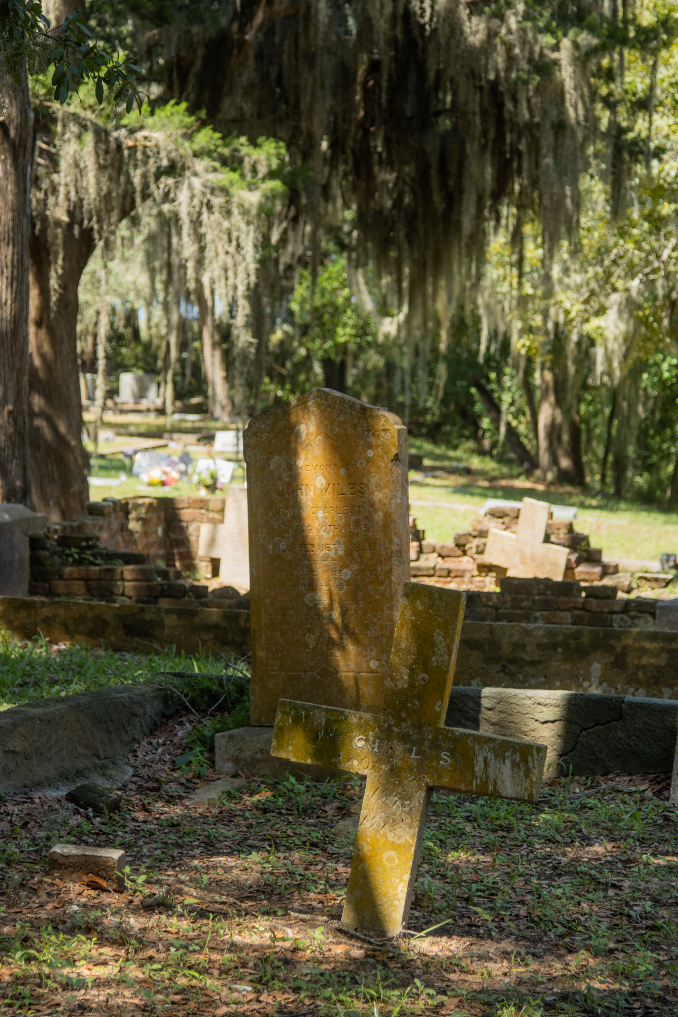 Some graves at Bosque Bello Cemetery mark the resting spot of locals who died in the 1800s. Photo by Ashley Chandler/News-Leader