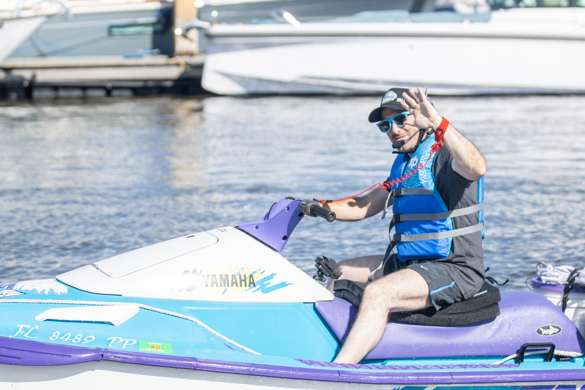 Timothy Homan and Jake Thiel departed from Fernandina Beach Marina for a 780-mile, eight-day jet ski voyage that will benefit the nonprofit Active Minds. Photo by Suzi Hamilton/For the News-Leader