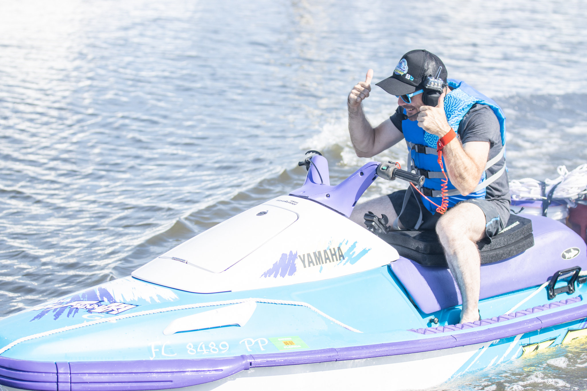 Timothy Homan and Jake Thiel departed from Fernandina Beach Marina for a 780-mile, eight-day jet ski voyage that will benefit the nonprofit Active Minds. Photo by Suzi Hamilton/For the News-Leader