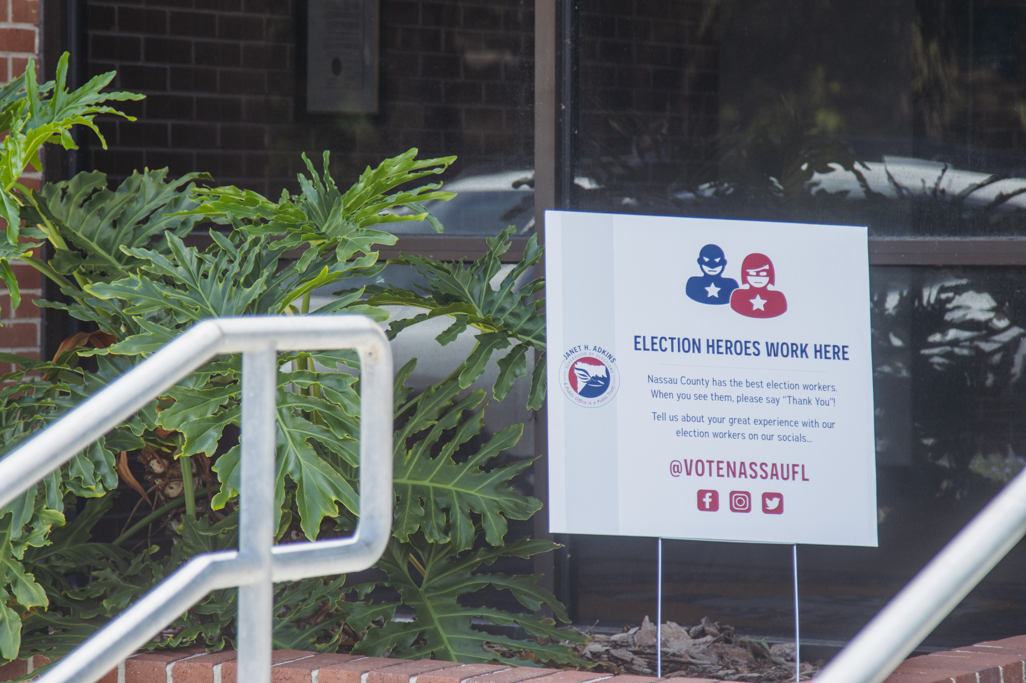 Early voting was underway Thursday at the Atlantic Recreation Center in Fernandina Beach. Photo by Ashley Chandler/News-Leader