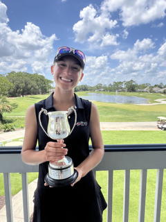 Sadaly ‘Sady’ Campbell took first place in the First Coast Women’s Amateur Tournament this summer. Photo by Pam Bell