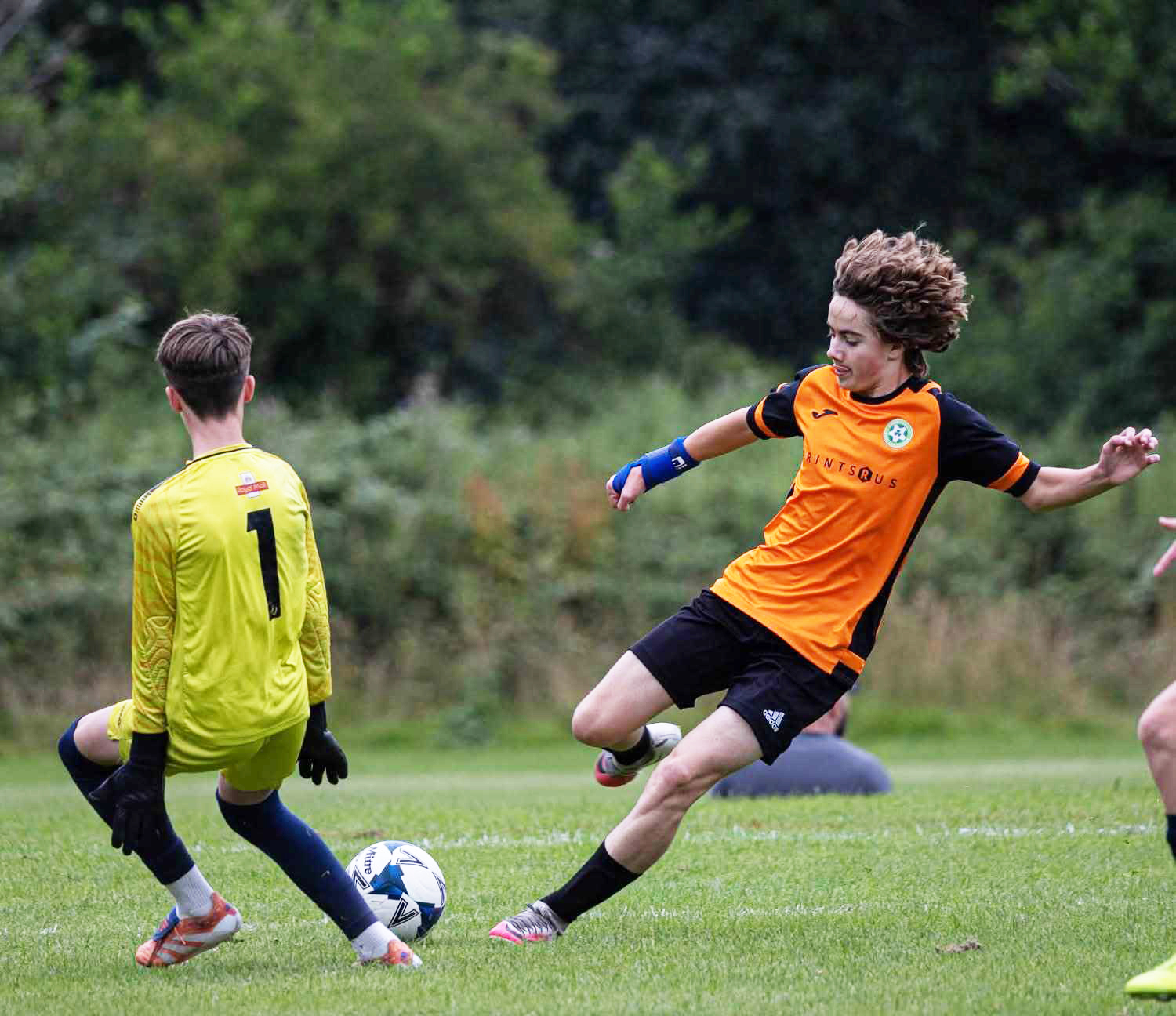 Logan Byers competes with Good Lad Soccer in the O’Neills Foyle Cup held in Ireland in July.