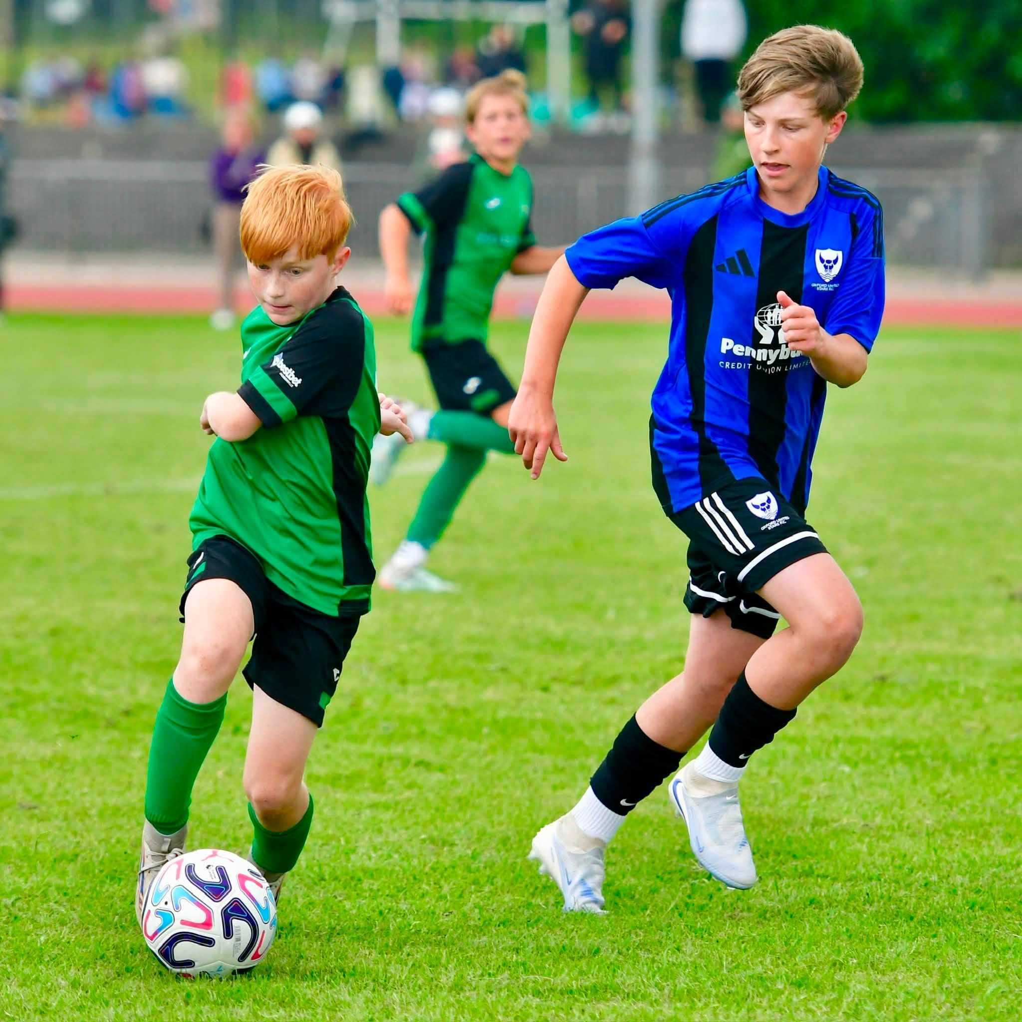Lucas Tyre competes with Good Lad Soccer in the O’Neills Foyle Cup held in Ireland in July.