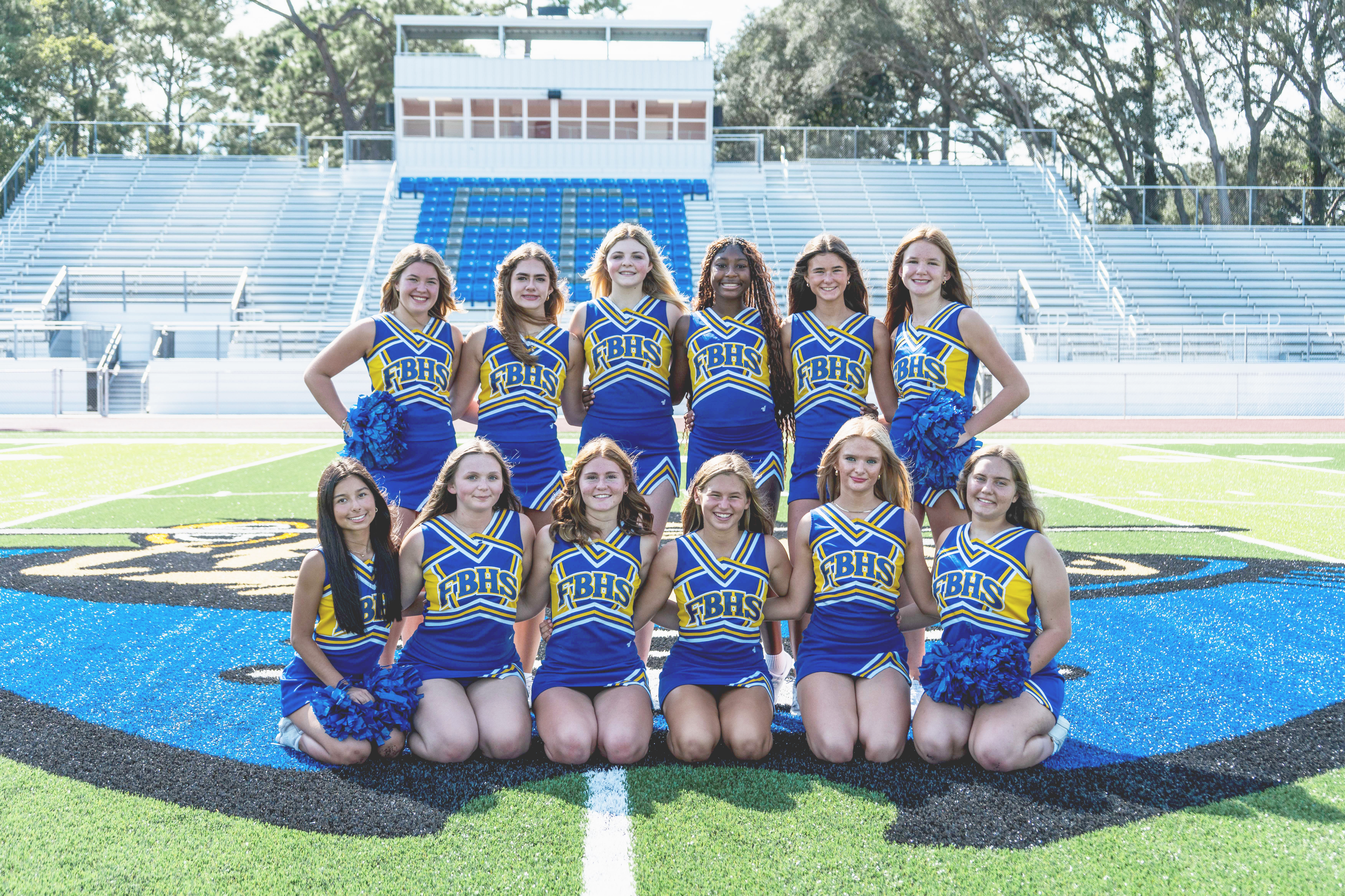 The Fernandina Beach High School Junior Varsity Cheer squad. Photo courtesy of FBHS Cheer