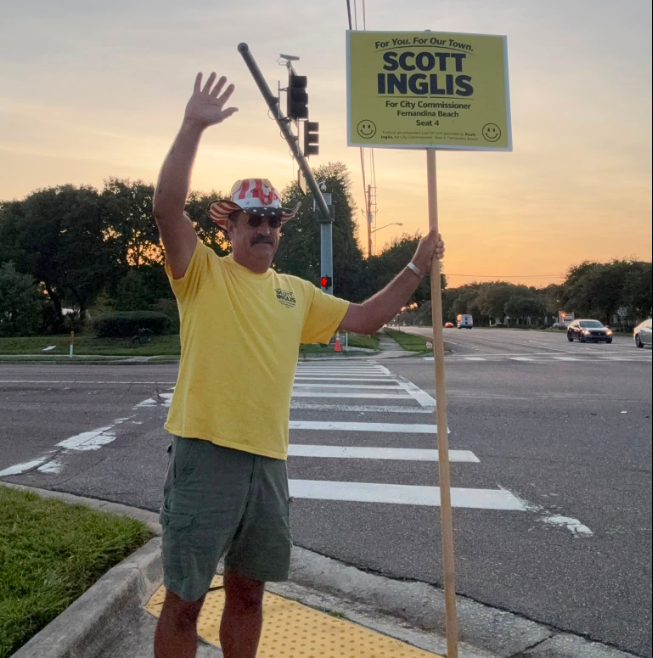 Scott Inglis during his campaign (Submitted)