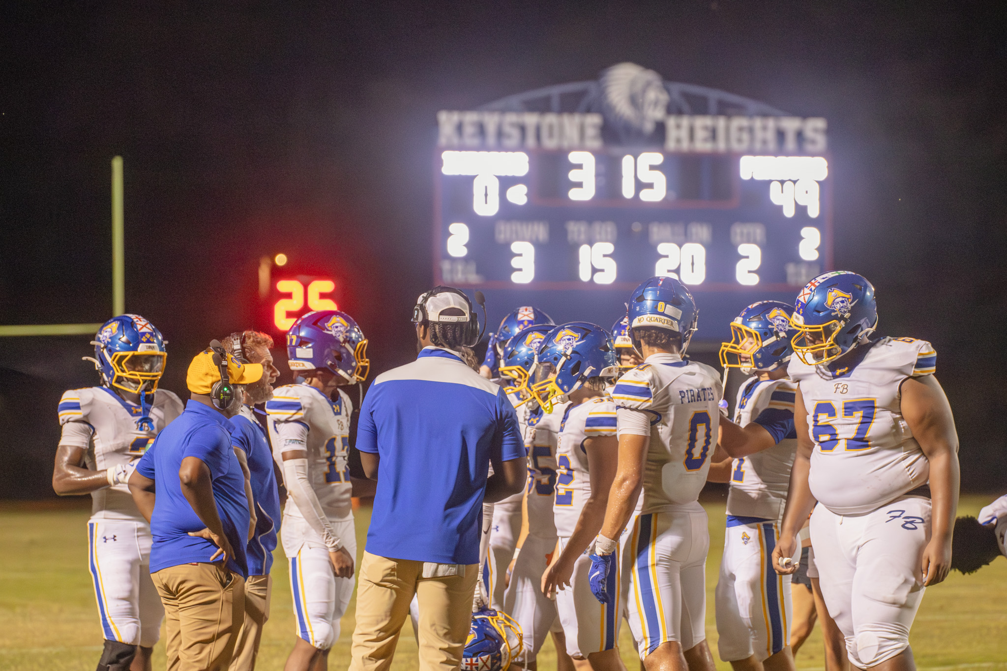 The Fernandina Beach Pirates put away the Keystone Heights Indians early thanks to a record-breaking performance. Photo by Nick Blank/News-Leader